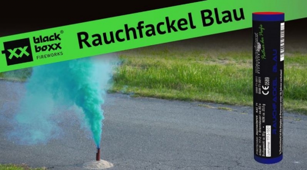 Rauchfackel blau 5er Pack Bild 2