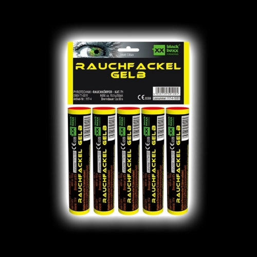 Rauchfackel Gelb 5er Pack Bild 7